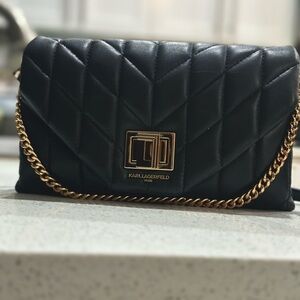 Karl Lagerfield black purse. Used